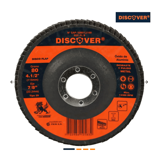 DISCO FLAP LIJA DISCOVER 4 1/2 # 80 508012100 2
