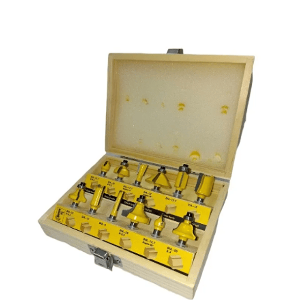 JGO FRESAS RUTEADORA UYUSTOOLS 12 PZAS CQT012 2