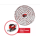 SIERRA CALADORA EINHELL INALMABRICA 18V+STARTERKIT 18V 4.0AH TE-JS 18 LI 4321200 4