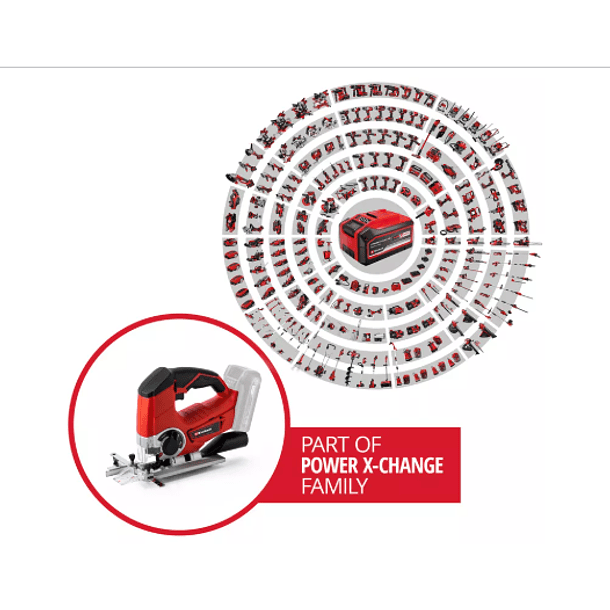 SIERRA CALADORA EINHELL INALMABRICA 18V+STARTERKIT 18V 4.0AH TE-JS 18 LI 4321200 4