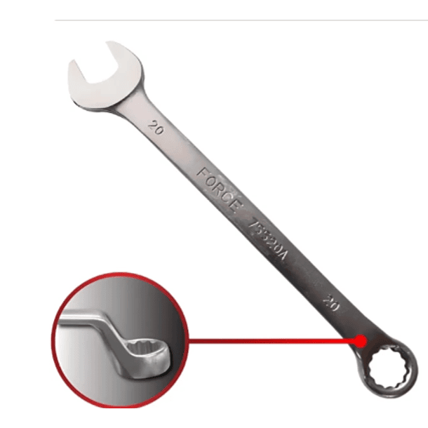 LLAVE MIXTA FORCE ACODADA 1/4