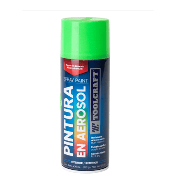 AEROSOL TOOLCRAFT VERDE FLUORESCENTE TC1666