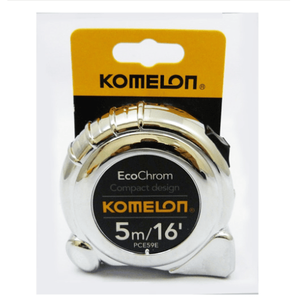 FLEXOMETRO KOMELON 5 MTS CAJA CROMADA 02-060040