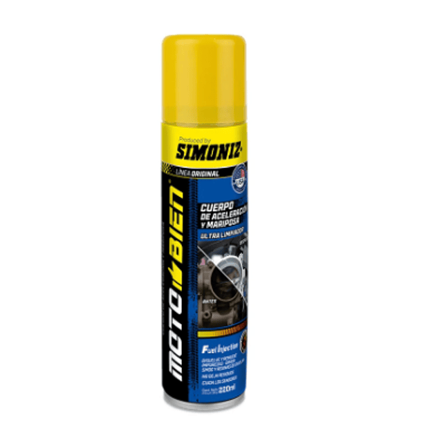 LIMPIA CARBURADOR Y CUERPO DE ACELERACION SIMONIZ MOTOBIEN 220ML 200918