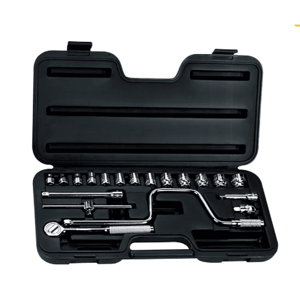 PROMO JGO COPAS STANLEY CUAD 3/8 1/4-7/8 20 PZAS 86-210