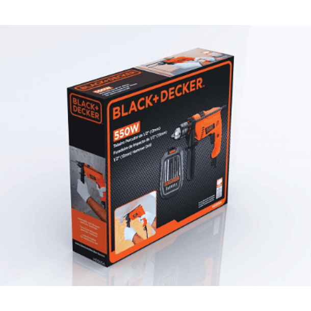 PROMO BYD TALADRO 1/2 HD555 550W VVR+SET BROCAS 15555E X13 HD555-B3D 4