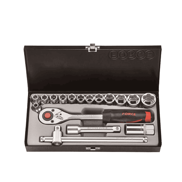 JGO COPAS FORCE CUAD 1/2 17PCS 6PT 8-26MM REF4173-5