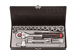 JGO COPAS FORCE CUAD 1/2 17PCS 6PT 8-26MM REF4173-5