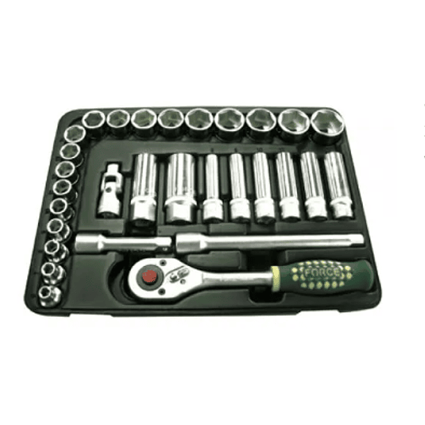 JGO COPAS FORCE CUAD 3/8 30PCS 6PT 6 - 24MM REF3302