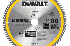 DISCO SIERRA CIRCULAR DEWALT 10 X 80 DIENTES DWA03130