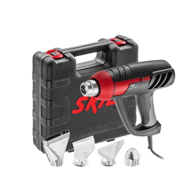 PROMO SKIL PISTOLA CALOR 1500W+4 BOQUILLAS+MALETIN PLASTICO 1