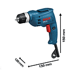 TALADRO BOSCH 1/4 ROTACION 350W GBM 6RE 2