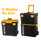 CAJA HERRAMIENTAS TOOLCRAFT PLASTICA 2 EN 1 CON RUEDAS 25