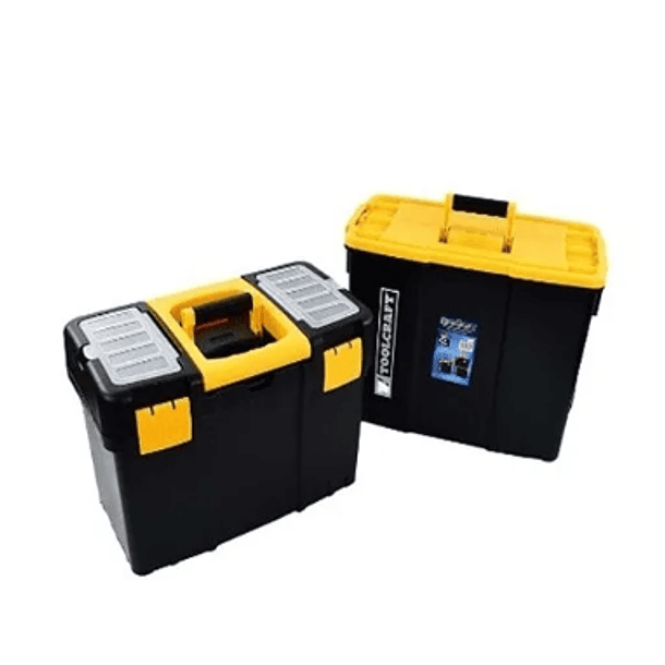 CAJA HERRAMIENTAS TOOLCRAFT PLASTICA 2 EN 1 CON RUEDAS 25