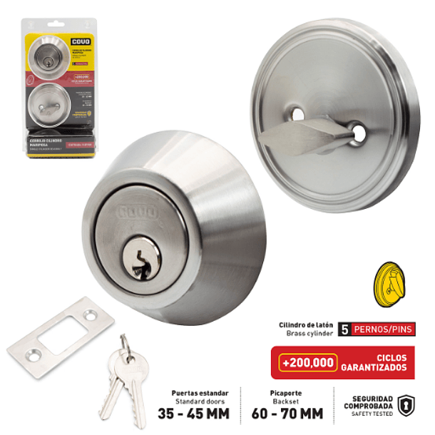 CERROJO COVO CILINDRO MARIPOSA ANTIQUE D-101B-AC