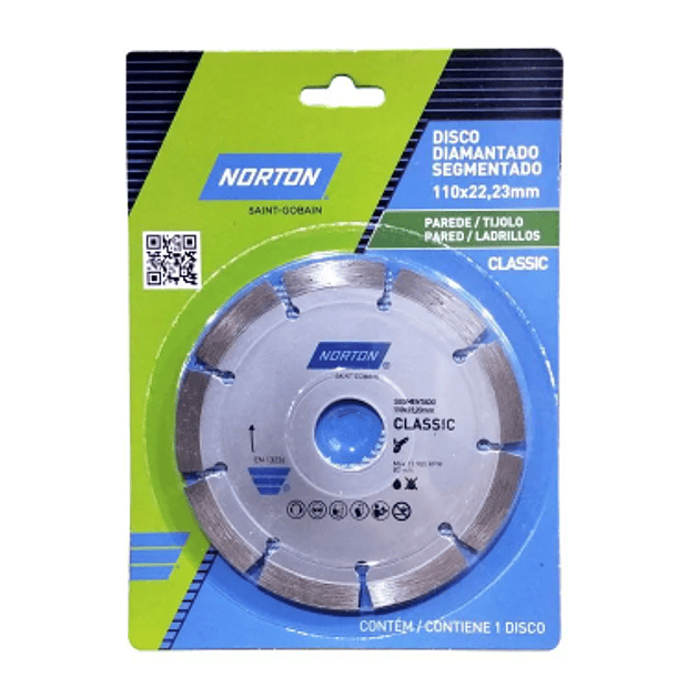 DISCO DIAMANTADO SEGMENTADO NORTON CLASSIC 770184602997