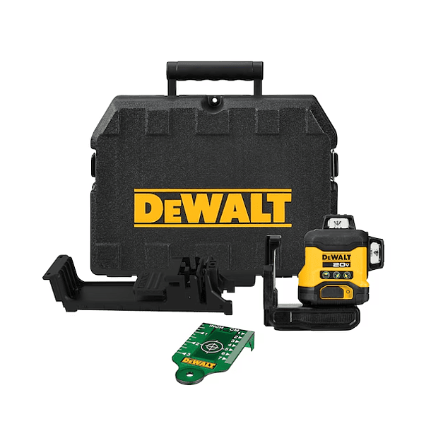 NIVEL LASER DEWALT 20V MAX 3 X 360 LUZ VERDE+BATERIA+CARGADOR DCLE34031B 1