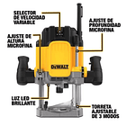 RUTEADORA DEWALT DE COLUMNAS 3 HP 1/2 22000 RPM DWE625 2