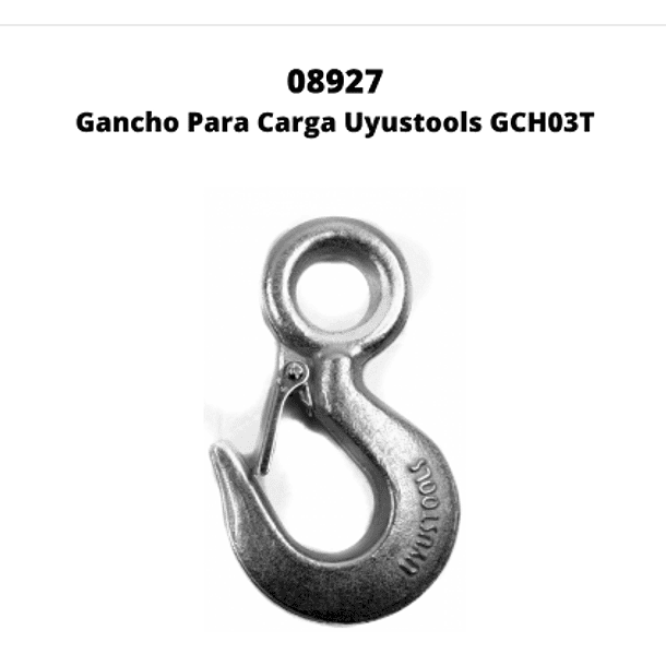 GANCHO DE CARGA UYUSTOOLS 3 TON GCH03T