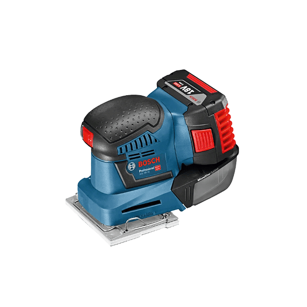 LIJADORA BOSCH INAL GSS 18V-10+2 BATERIAS 18V 3.0AMP+ CARGADOR 2