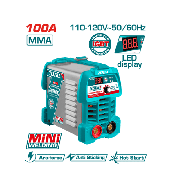 EQUIPO SOLDAR INV TOTAL DIGITAL 100A (MMA) 110-120V SUPER TOTAL UTW210049