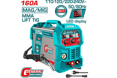 EQUIPO SOLDAR INVER TOTAL DIGITAL 160A (MAG-MIG-MMA-LIFT TIG) 110-220V TOTAL UTMG