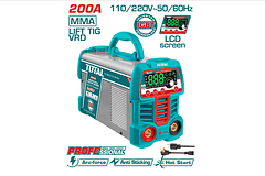 EQUIPO SOLDAR INVER TOTAL DIGITAL 200A (MMA-LIFT TIG-VRD) 110-220V INDUSTRIAL SUP