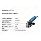 PULIDORA BOSCH GWS12-125S 5