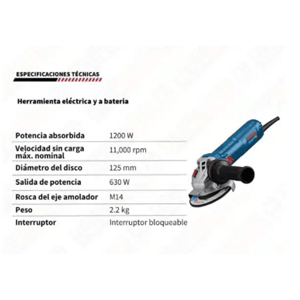 PULIDORA BOSCH GWS12-125S 5