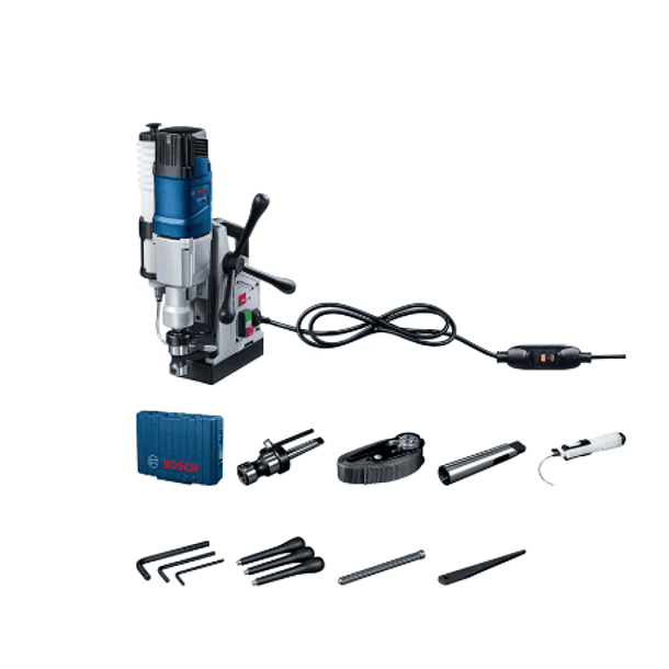 TALADRO BOSCH BASE MAGNETICA 1200W 510RPM 14000N GBM 50-2 0601.1B4.0G0-000 1