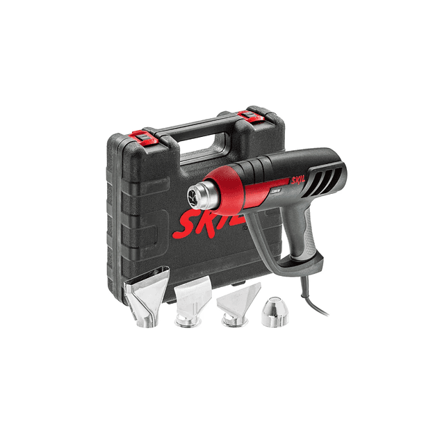 PISTOLA CALOR SKIL 1200W 50°-400°C+BOQUILLAS+MALETIN F012.800.3AF-000 1