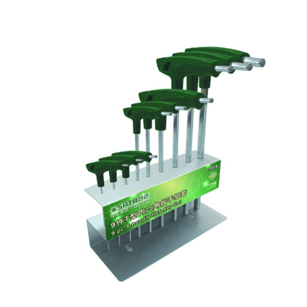 JGO LLAVES BRISTOL MM SATA C/MANGO EN ´T´9PZAS SC09118