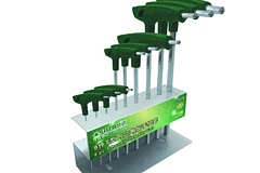 JGO LLAVES BRISTOL MM SATA C/MANGO EN ´T´9PZAS SC09118