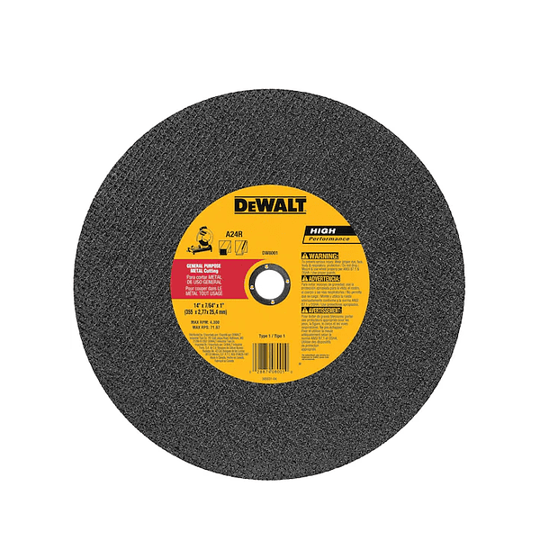 DISCO DEWALT TRONZADORA 14 PULG X 7/64 DW8001::Z