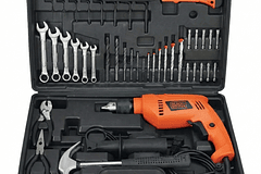 TALADRO BLACK AND DECKER 1/2 HD565K-B3 550W+40 ACCESORIOS