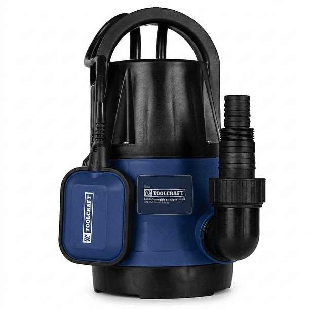 ELECTROMBA SUMERGIBLE TOOLCRAFT 1 1/2HP AGUA SUCIA 120V 3500RPM TC4460
