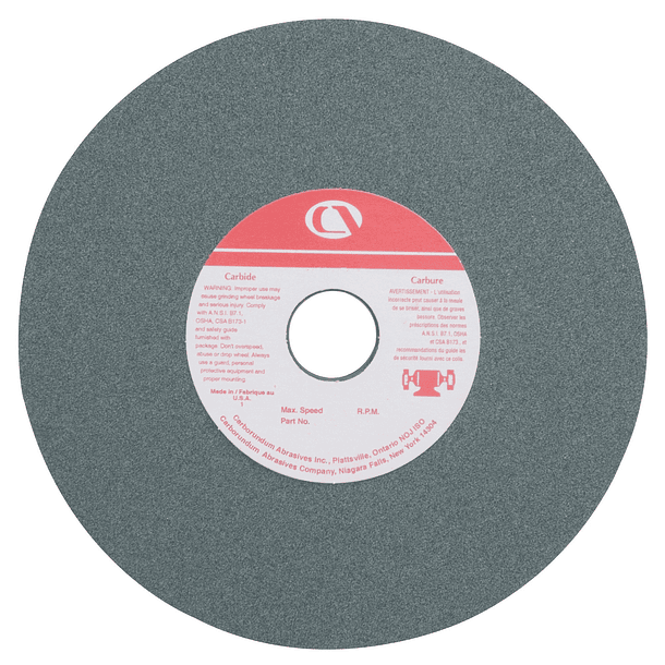 PIEDRA ESMERIL CARBORUNDUM 8 X 1 GC-100 VERDE 66253141380