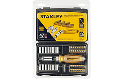 JGO DESTORNILLADORES STANLEY T/RATCHET 47PZS 68-736