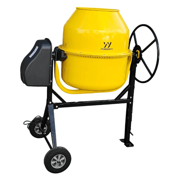 MEZCLADORA CEMENTO ELECTRICA FERRAWYY 1/4 BULTO 3/4HP 110V 60HZ 130LTS CAPACIDAD  1