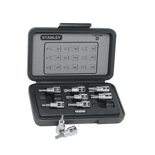 JGO COPAS TORX STANLEY CUAD 1/2 9 PZS  89-098