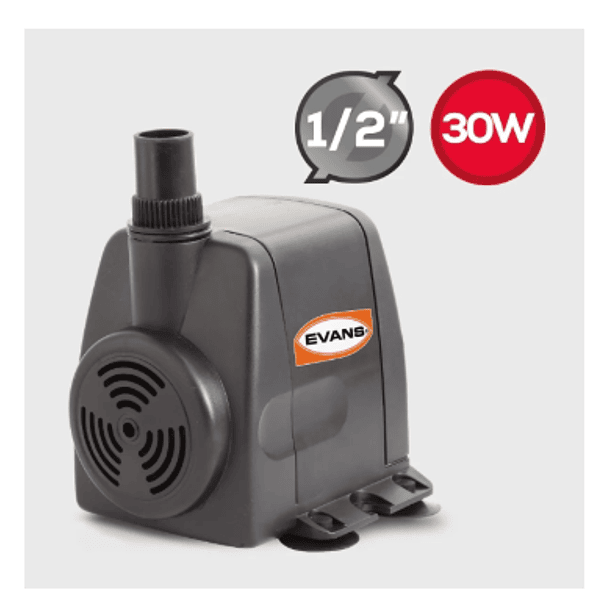 ELECTROBOMBA EVANS SUM P/FUENTE 30 WATS 110V AQUA30W 3