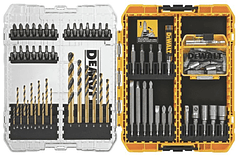 JUEGO DEWALT 80 PIEZAS PUNTAS DESTORNILLADOR ESTUCHE ALMACENAMIENTO PLÁSTICO DURO