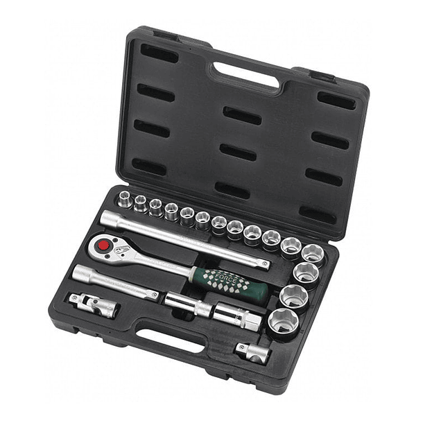 JGO COPAS FORCE CUAD 3/8 30PCS 6PT 6 - 24MM REF3302