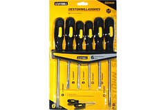 JGO DESTORNILLADORES UYUSTOOLS PALA /ESTRELLA  6 PZAS DED608