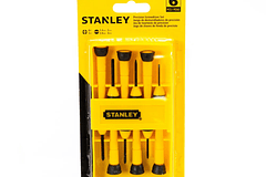 JGO DESTORNILLADORES STANLEY 6 PZAS 66052 PRECISION
