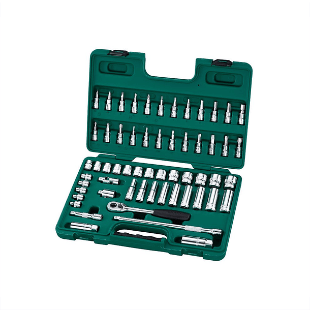 JGO COPAS CON PUNTA SATA 60 PZAS CUAD 3/8 6PT ST09004SJ