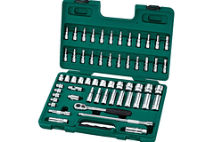 JGO COPAS CON PUNTA SATA 60 PZAS CUAD 3/8 6PT ST09004SJ