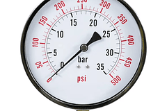 MANOMETRO GLICERINA 500 LBS