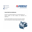 ELECTROBOMBA CENTRIFUGA PEDROLLO 2HP MONOFASICA 110/220V SUCCION 1 1/4 X 1! CPM66 2