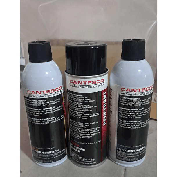 KIT TINTA SOLDADURA OWYWELD 1 LIMPIADORA 1 PENETRANTE 2 REVELADORA